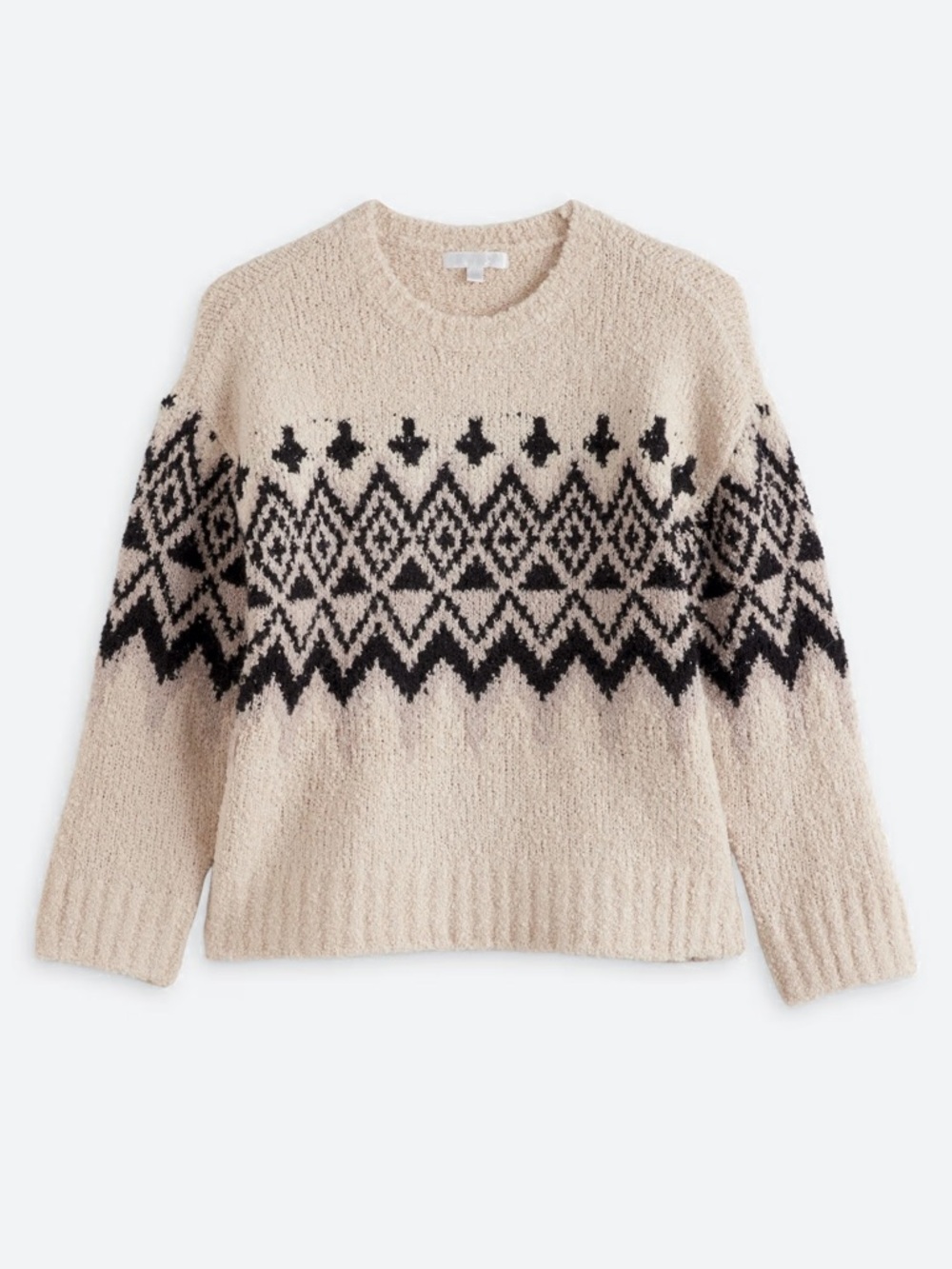 DESIGN HISTORY Willa Fairlsle Long Sleeve Sweater